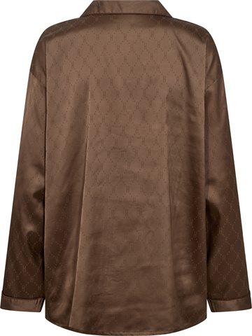 Hype The Detail - Satin Pyjamas - Brown