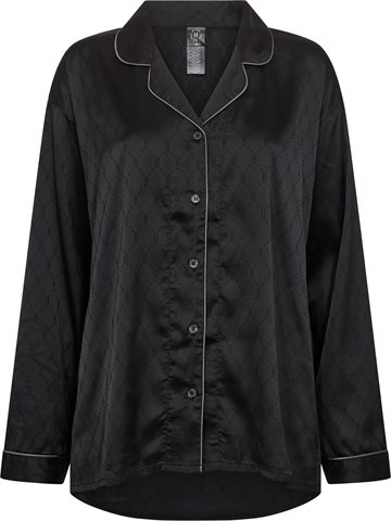 Hype The Detail - Satin Pyjamas - Black