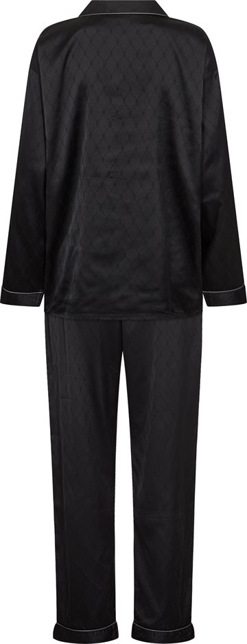 Hype The Detail - Satin Pyjamas - Black