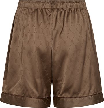 Hype The Detail - Satin Short Set - Brown