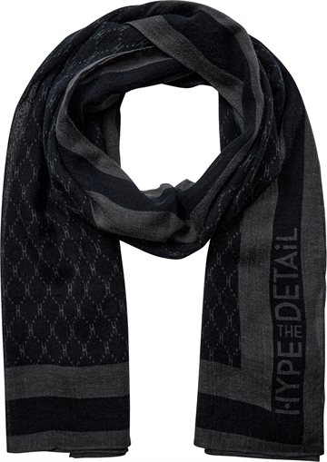 Hype The Detail - Scarf Logo - Sort Grå