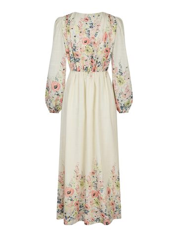 Neo Noir - Silfi Flower Print Dress - Creme 