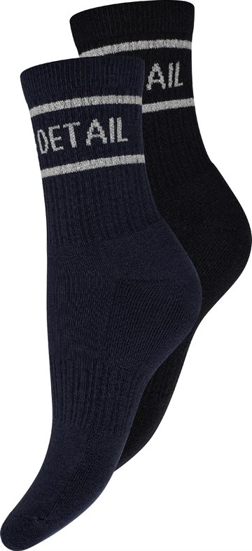 Hype The Detail - Tennis Sock 2-pk - Sort Blå