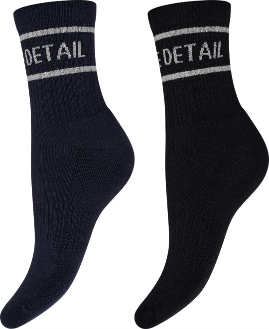 Hype The Detail - Tennis Sock 2-pk - Sort Blå