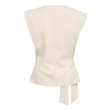 Co\' Couture - Acile Pleat Top - Bone