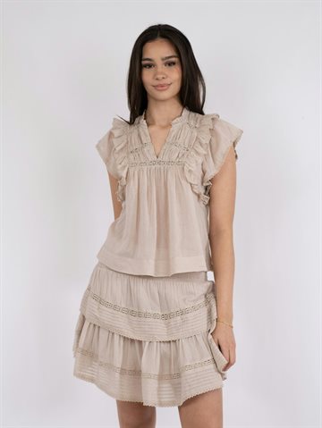 Neo Noir - Jayla Voile Top - Sand