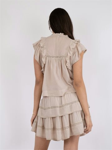Neo Noir - Jayla Voile Top - Sand