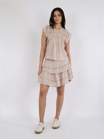 Neo Noir - Jayla Voile Top - Sand