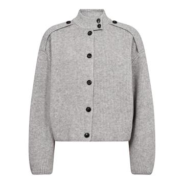 Co\' Couture - Row Utility Cardigan - Grey Melange