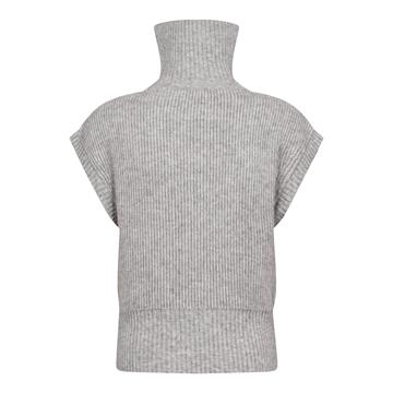 Co\' Couture - Row Zip Knit Vest - Grey Melange