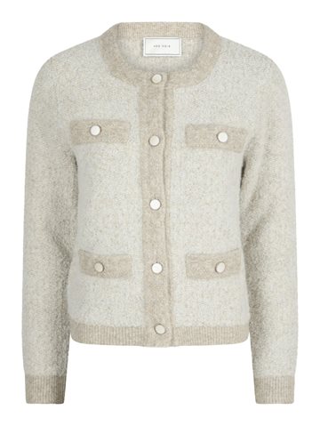 Neo Noir - Vivia Knit Cardigan - Beige Melange